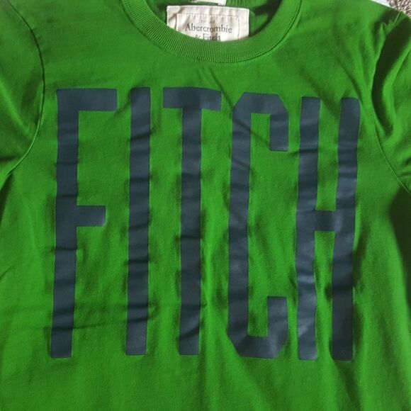 Abercrombie and Fitch green Muscle Tshirt Size Large - Picture 2 of 4